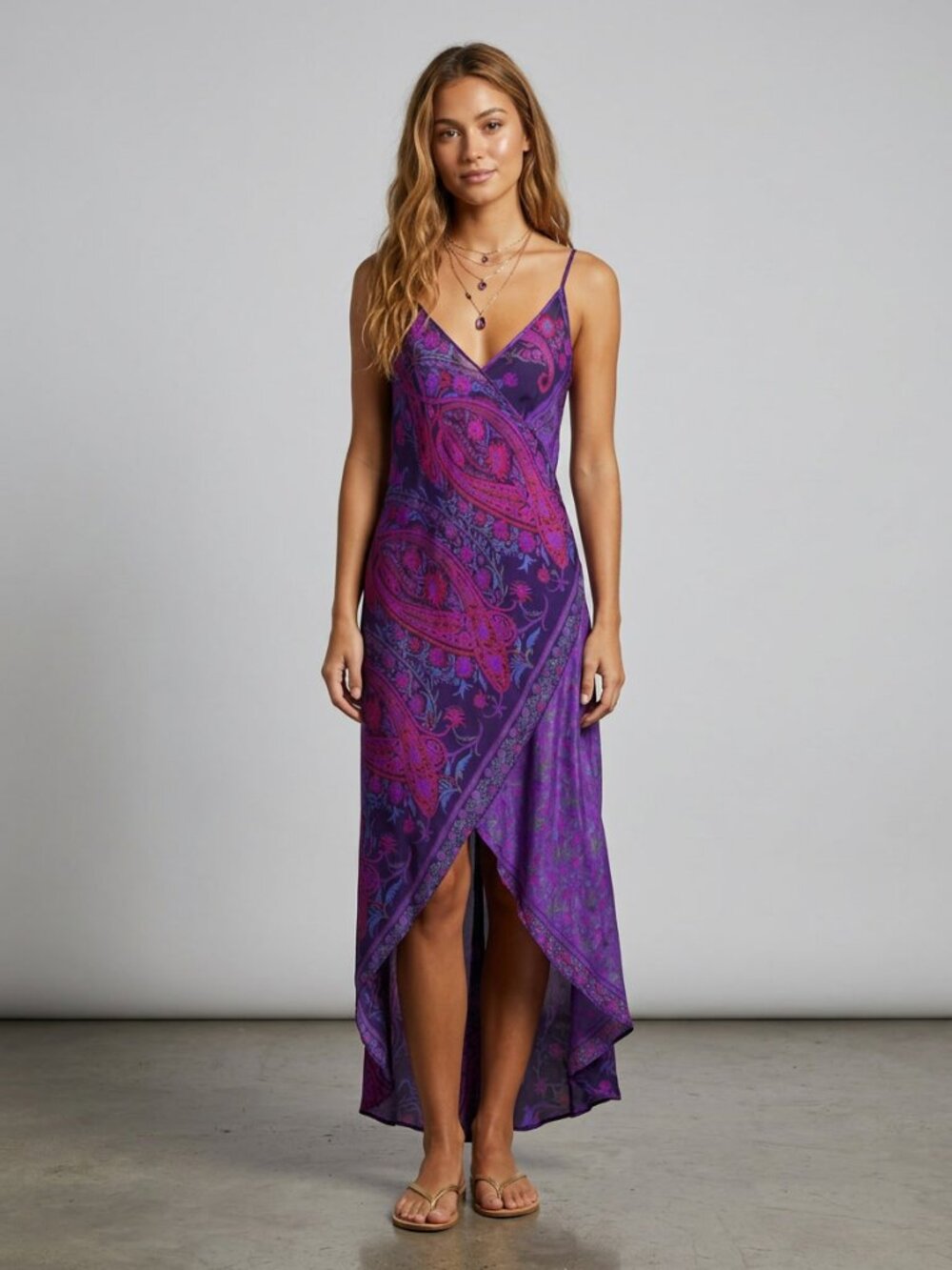 Rare Vintage 90s Tracy Feith 100% Silk Slip Dress Size 2